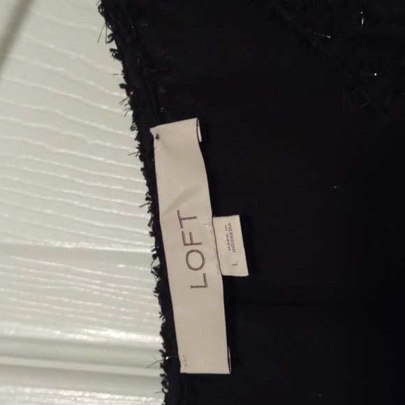 Loft Sparkly Black Blouse - Picture 5 of 7